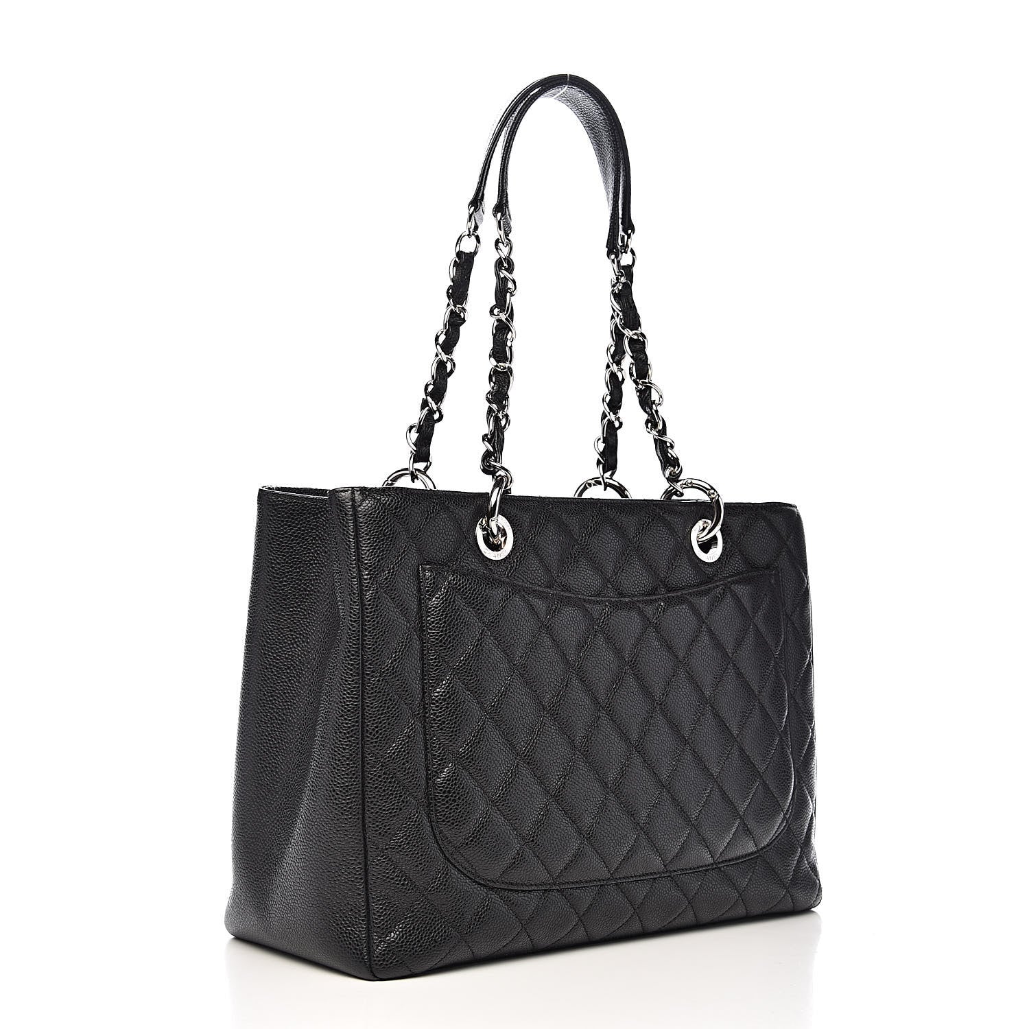Chanel Caviar Quilted Grand Shopping Tote GST Black 3 of 10