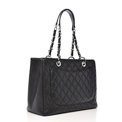 Chanel Caviar Quilted Grand Shopping Tote GST Black 3 of 10