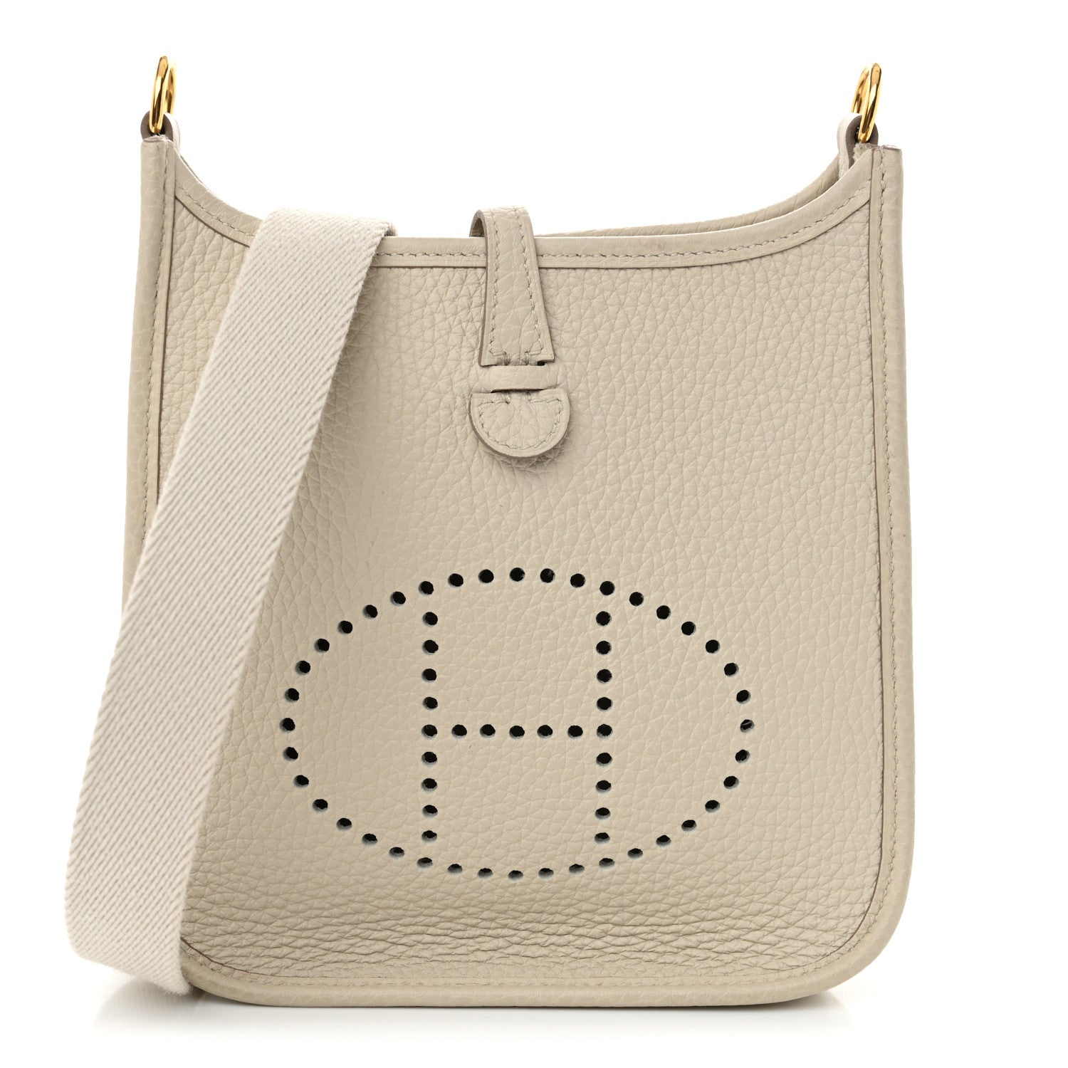 Hermes Taurillon Clemence Amazone Evelyne TPM Nata Craie 1 of 10