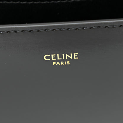 Celine Shiny Calfskin College Triomphe Black 6 of 10