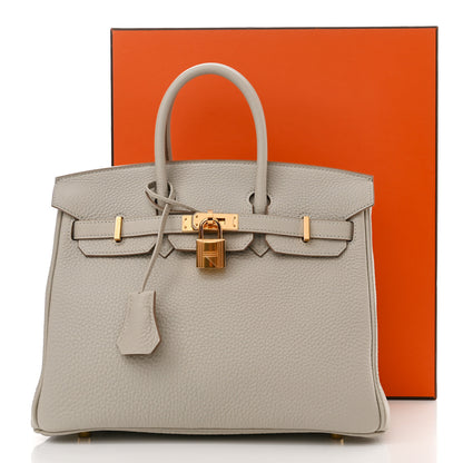 Hermes Togo Birkin 25 Gris Perle 11 of 11