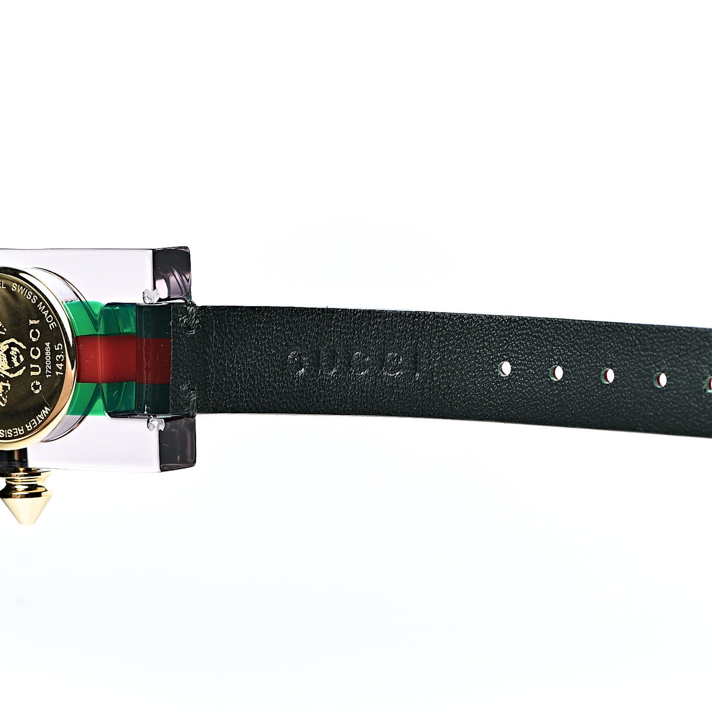 Stainless Steel Calfskin Plexiglass 24mm Skeleton Quartz Watch