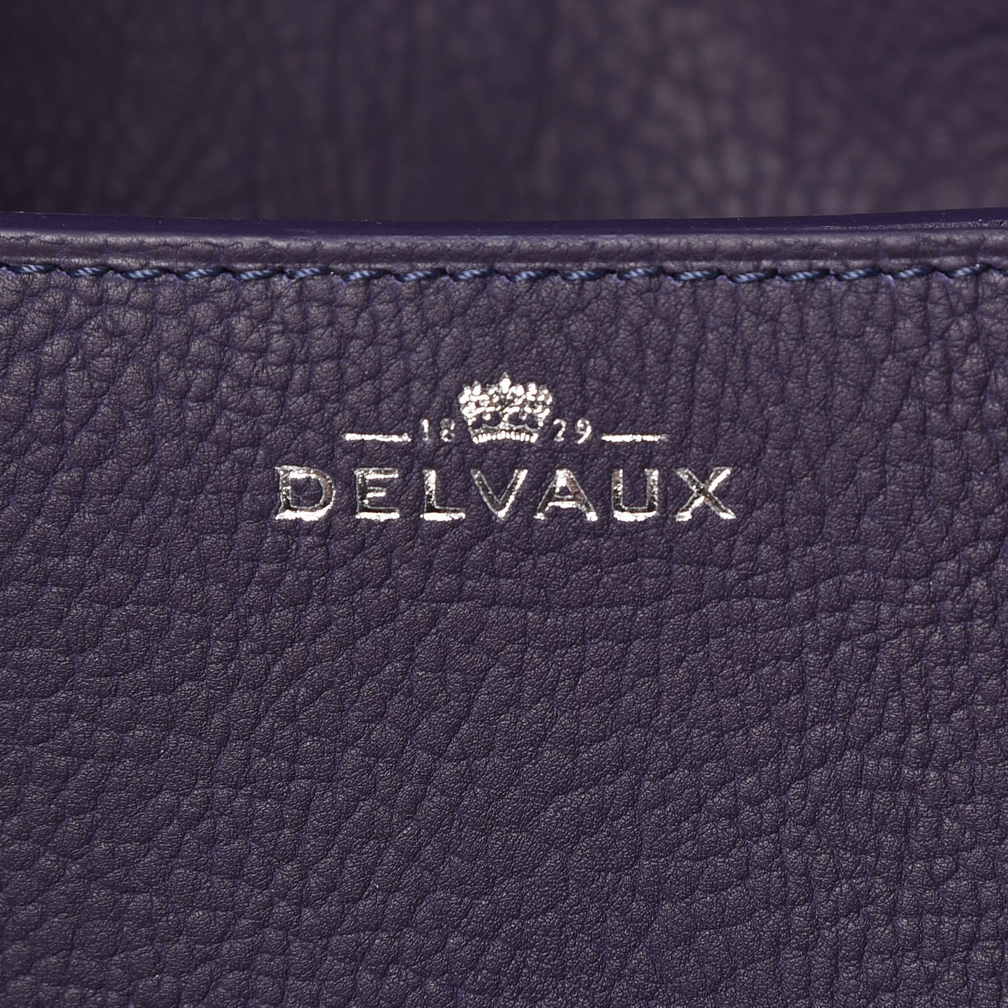 Crispy Calfskin Mini Le Mutin Saddle Navy