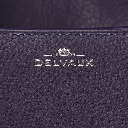 Delvaux Crispy Calfskin Mini Le Mutin Saddle Navy 7 of 9