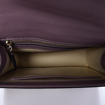 Valentino Garavani Vitello Small Glam Lock Rockstud Flap Dark Mauve 6 of 7