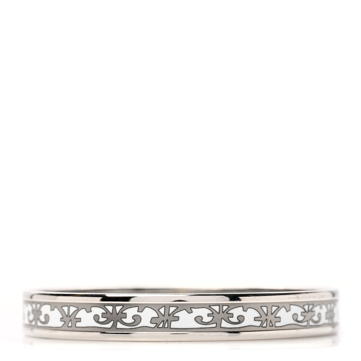 Enamel Printed Narrow Balcons Du Guadalquivir Bracelet 65 Platine