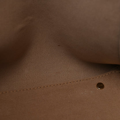 MCM Metallic Grained Calfskin Medium Top Zip Tote Spike Silver 11 of 18