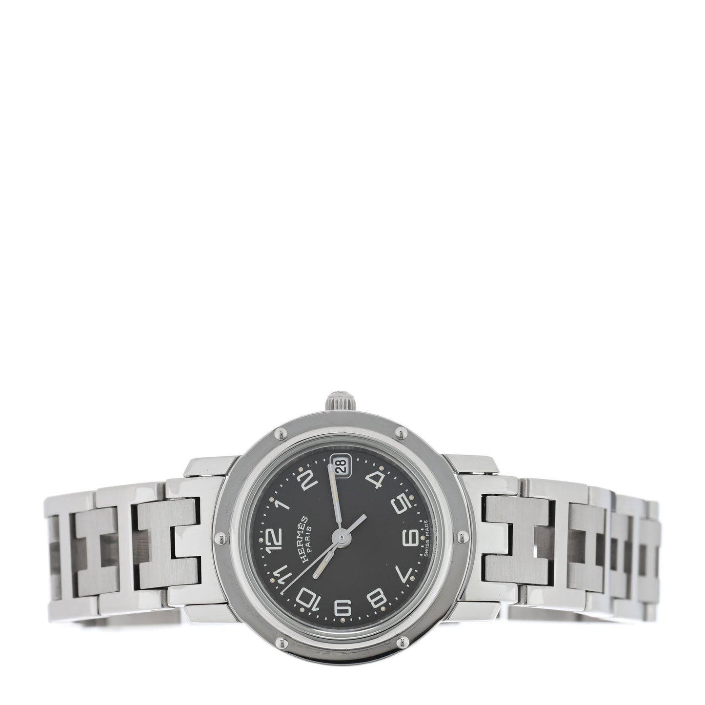 Stainless Steel 24mm Clipper Quartz Watch Grey