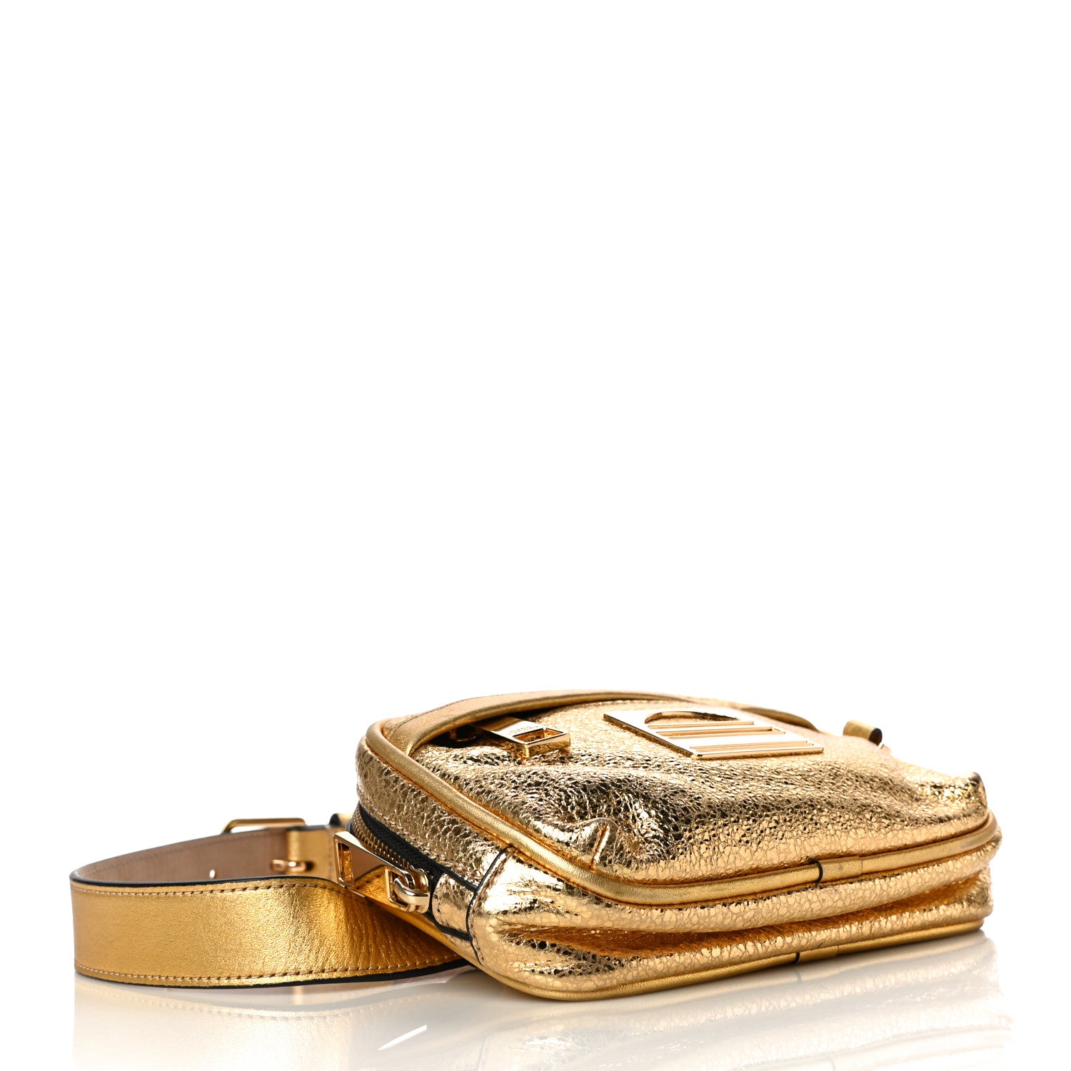 Marc Jacobs Metallic Calfskin Belt Bag Gold 3 of 13