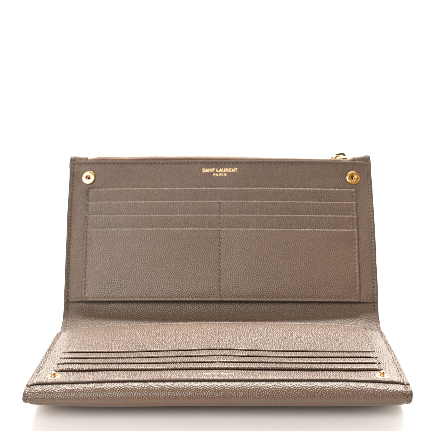 Grain De Poudre Monogram Uptown Wallet Dark Beige