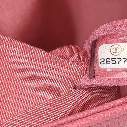 Chanel Caviar Chevron Quilted Medium Boy Flap Pink 7 of 8