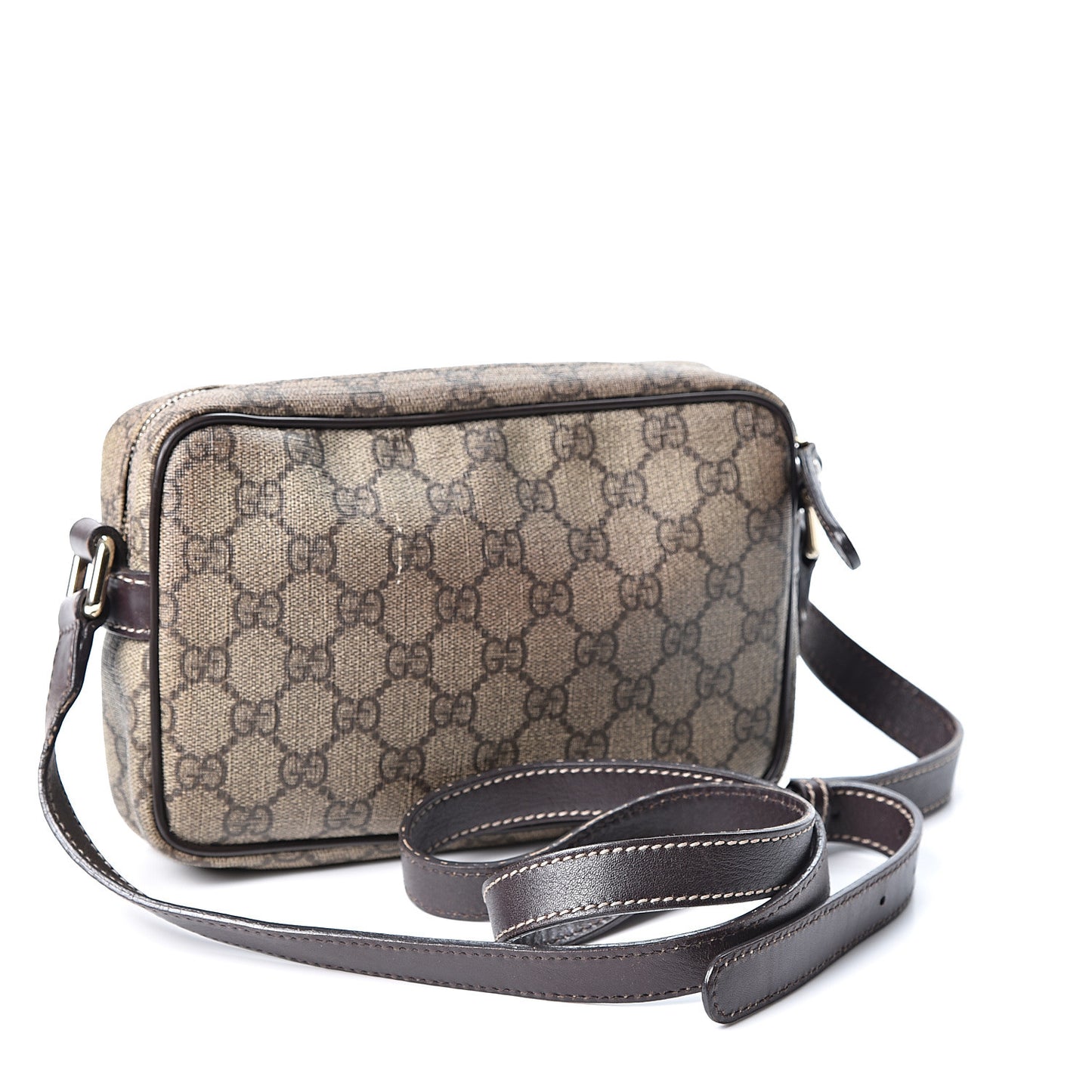 GG Plus Monogram Small Shoulder Bag Dark Brown
