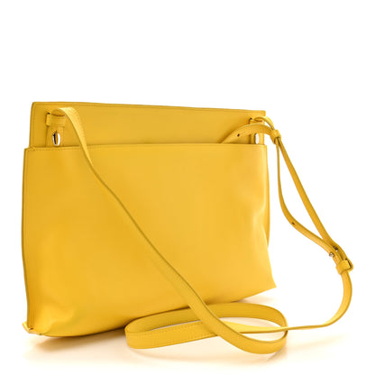 Loewe Calfskin Embossed Large Double Amarillo Pouch Yellow 3 of 17