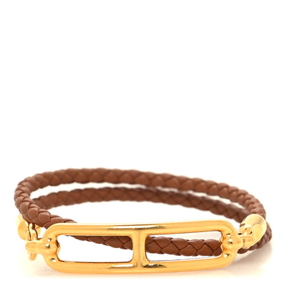 Hermes Swift Roulis Double Tour Bracelet T1 Gold 1 of 5