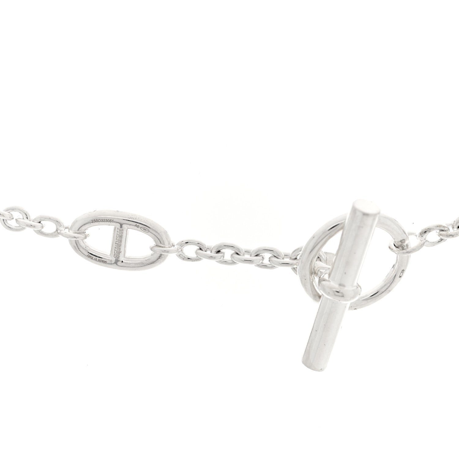 Hermes Sterling Silver Farandole Necklace 120 4 of 4