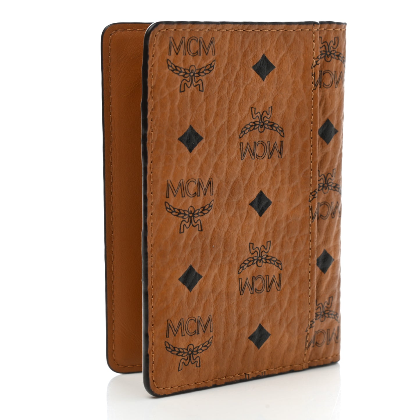 Visetos Mini Two Fold Card Wallet Cognac