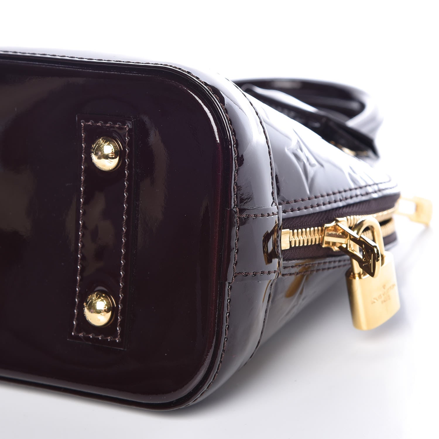Louis Vuitton Vernis Alma BB Amarante 10 of 11