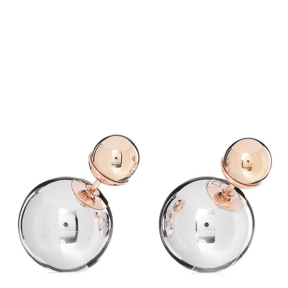Christian Dior Mise En Dior Tribal Earrings Silver Gold 1 of 5