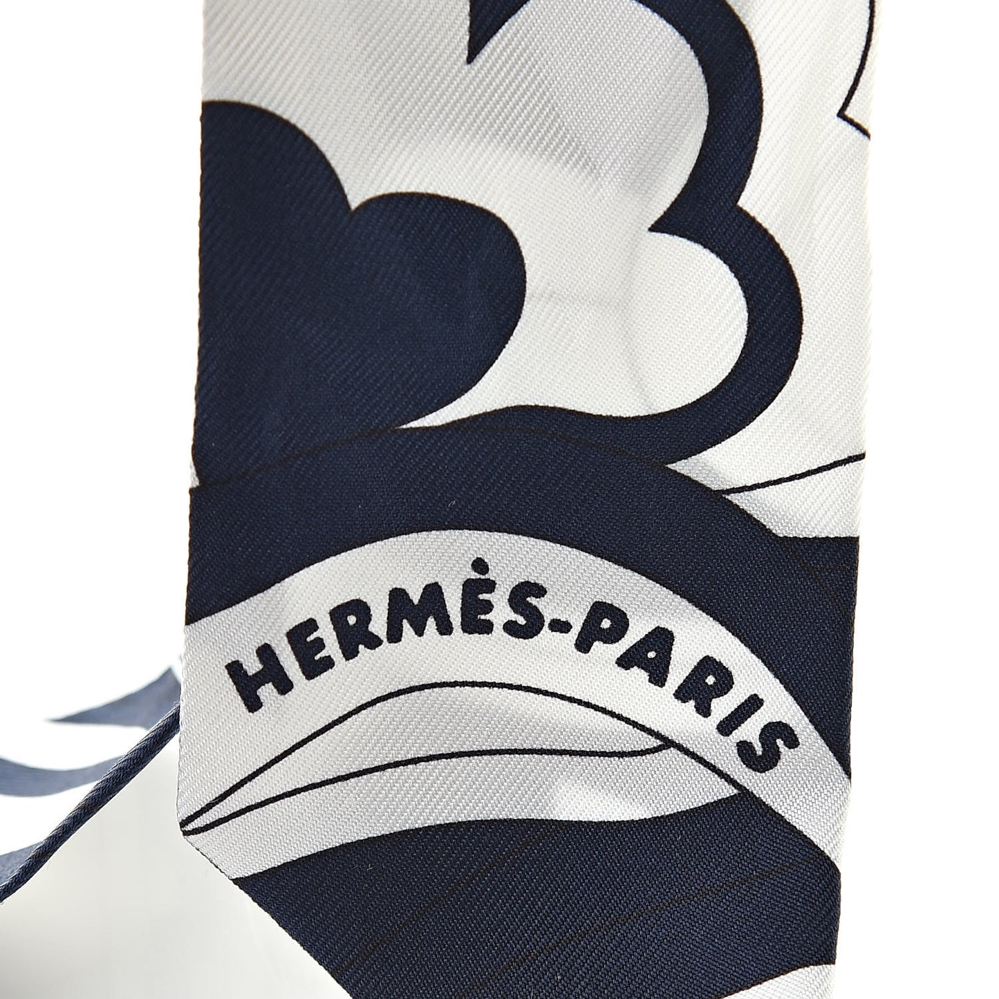 Silk Faubourg Rainbow Twilly Marine Blanc