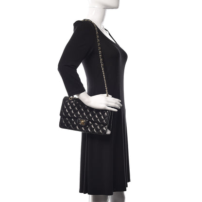 Chanel Lambskin Quilted Medium Double Flap Black 2 of 18
