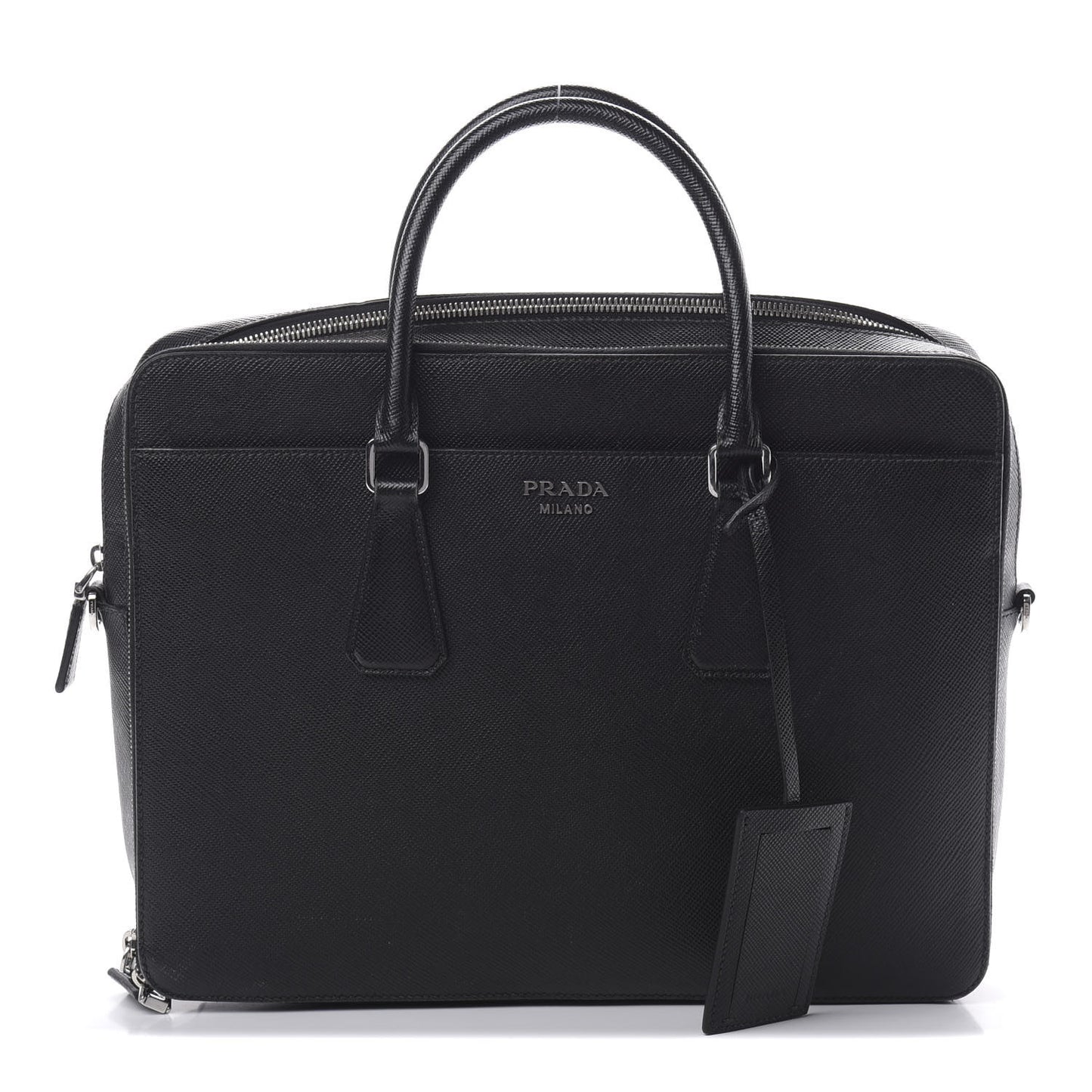 Saffiano Cuir Briefcase Black
