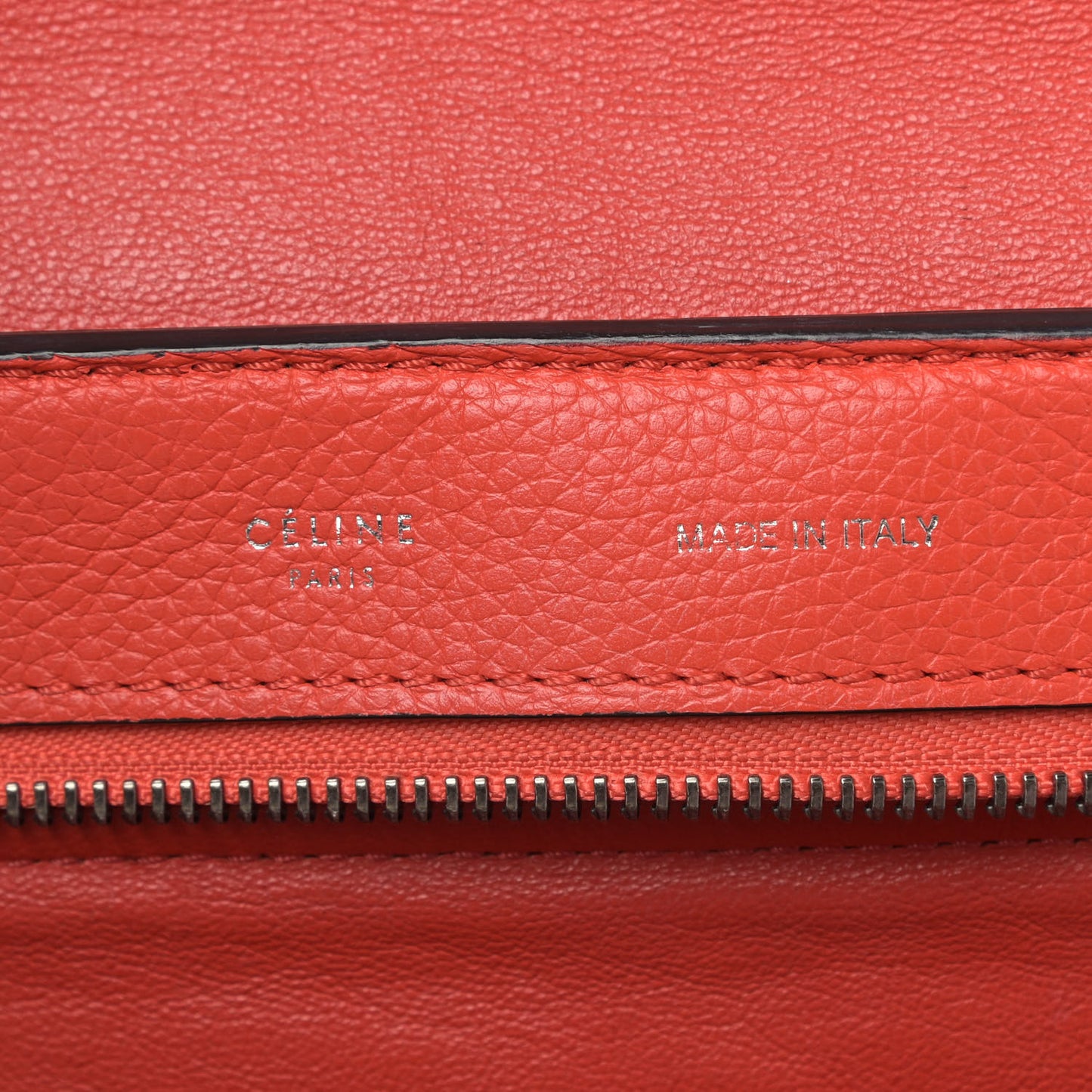 Drummed Calfskin Suede Medium Trapeze Coquelicot