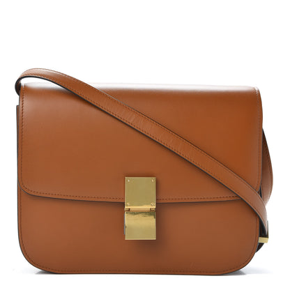 Celine Box Calfskin Medium Classic Box Flap Bag Chestnut 1 of 9