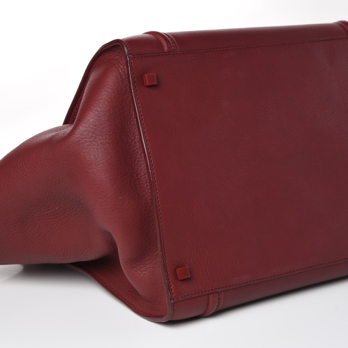 Supple Calfskin Large Phantom Luggage Burgundy