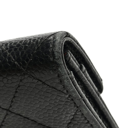 Chanel Caviar Quilted Flap Card Holder Black 9 of 9