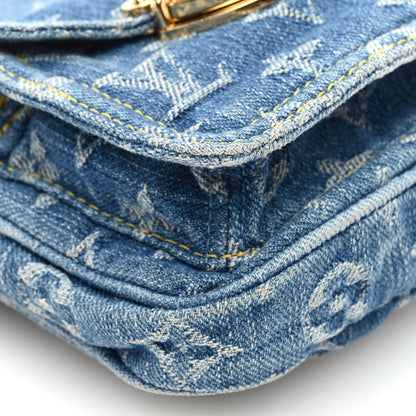 Louis Vuitton Denim Fairfax Pochette Blue 8 of 9