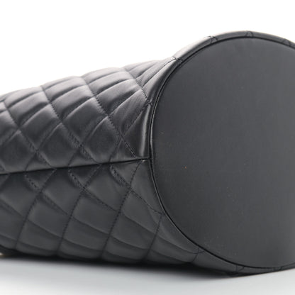 Chanel Calfskin Quilted Boy Bucket Bag Black 8 of 9