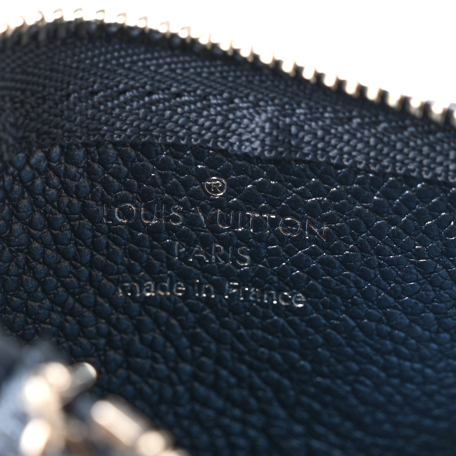 Louis Vuitton Metallic Empreinte Monogram Giant Key Pouch Navy Nacre 6 of 8