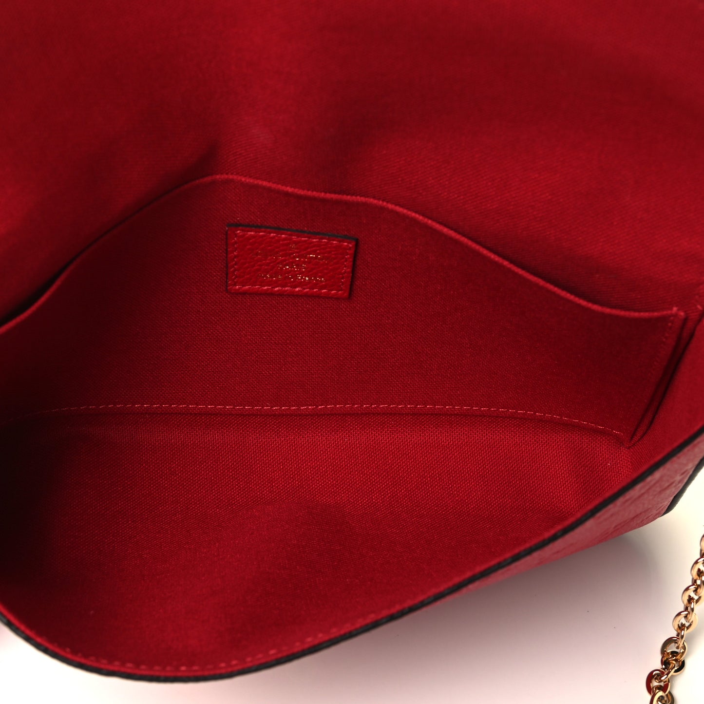 Empreinte Pochette Felicie Chain Wallet Scarlet