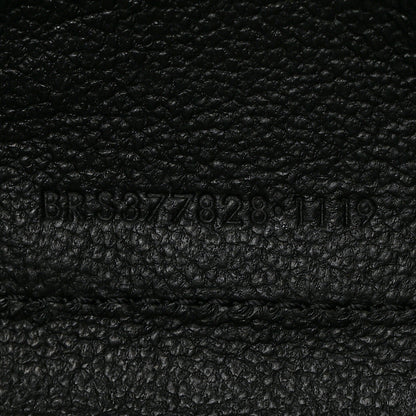 Saint Laurent Grain De Poudre Matelasse Chevron Monogram Monochrome Chain Wallet Black 7 of 10