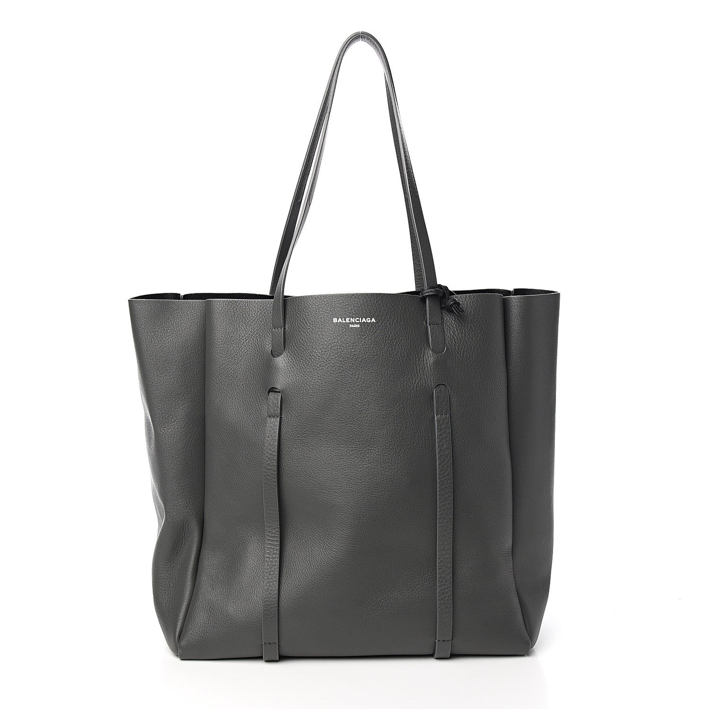 Veau Baltimore Double Sided Small Everyday Tote Gris Fossile Black