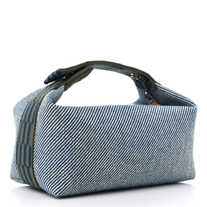 Hermes Wool Small Bride-A-Brac H Natte Pouch Bleu Abysse 3 of 8