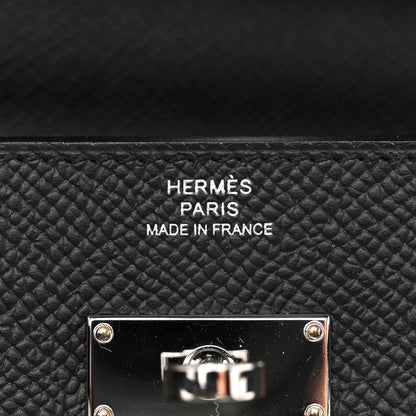 Hermes Epsom Kelly Wallet To Go Black 6 of 10