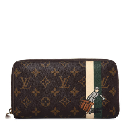 Louis Vuitton Monogram Groom Zippy Organizer Wallet Green 1 of 8