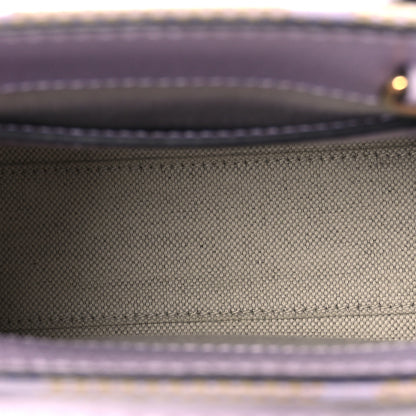 Gucci Monogram Jumbo GG Textured Dollar Calfskin Mini Tote Bag Beige Lapis 5 of 12