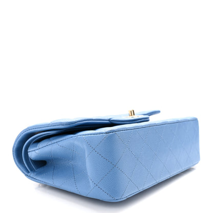 Chanel Caviar Quilted Small Double Flap Blue 4 of 10