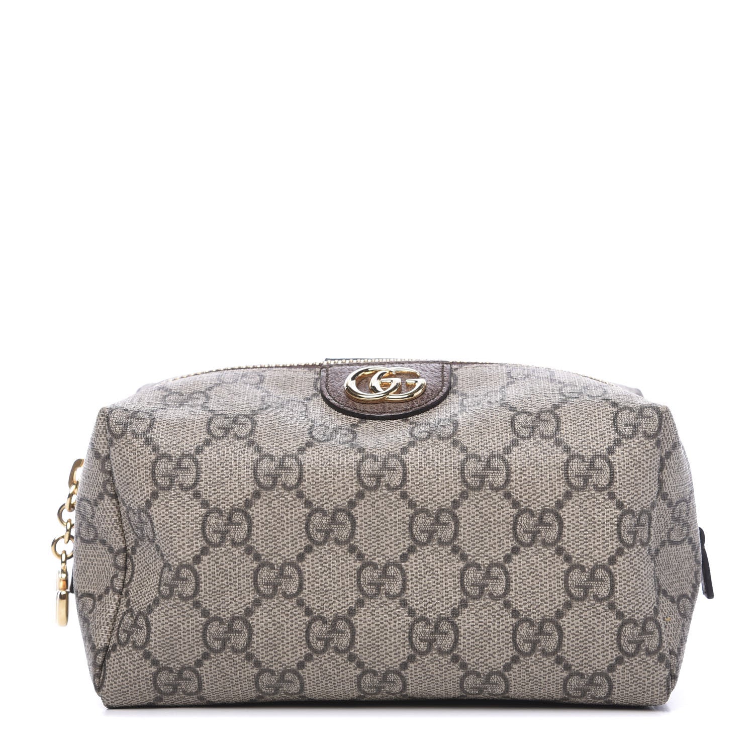 Gucci Soft GG Supreme Monogram Calfskin Medium Ophidia Cosmetic Case Beige Ebony New Acero 1 of 9