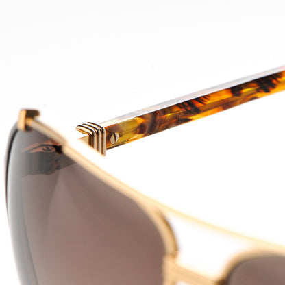 Christian Dior Chicago 2 Aviator Sunglasses Gold Grey 5 of 9