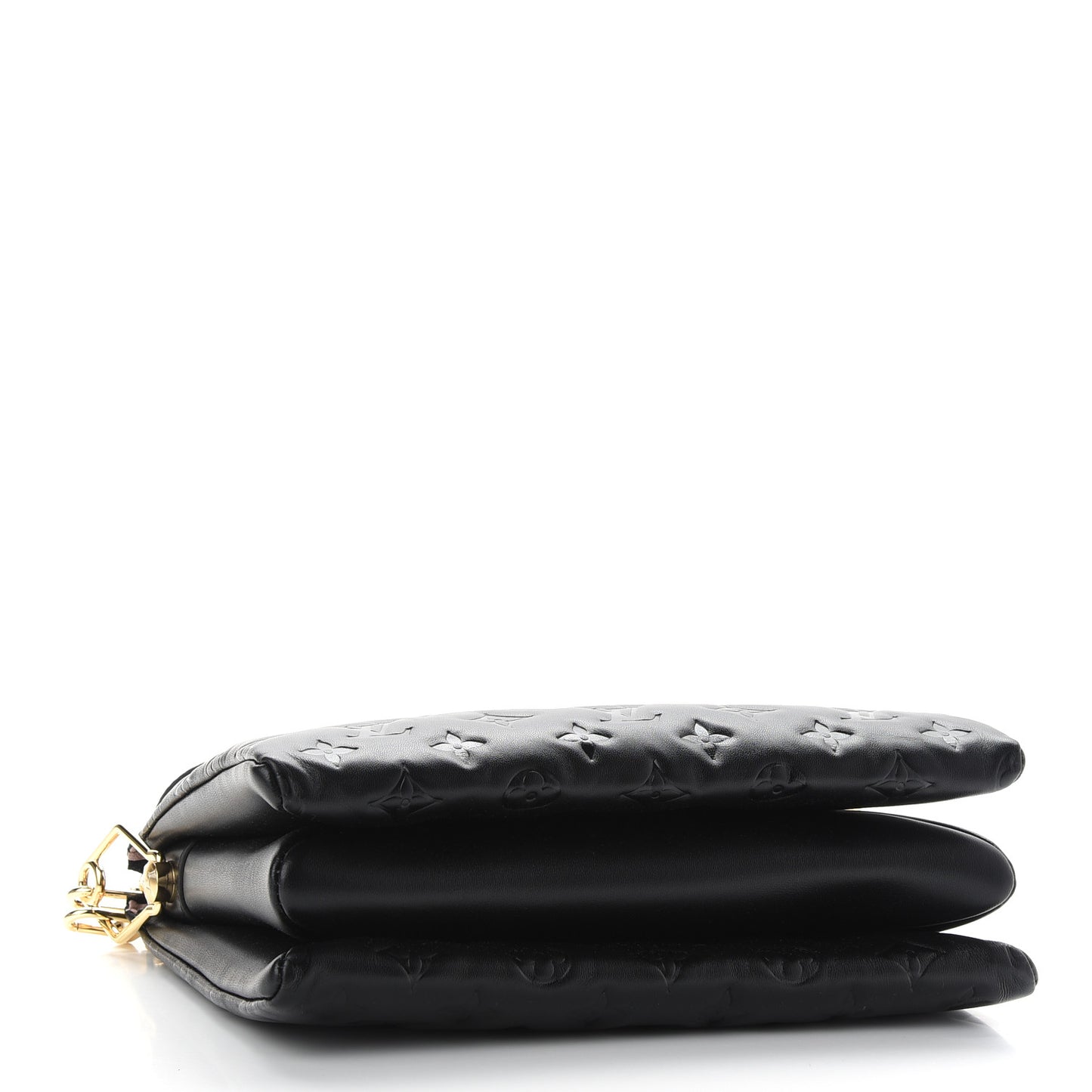Lambskin Embossed Monogram Coussin PM Black