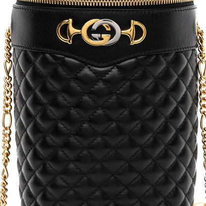Gucci Calfskin Trapuntata Zumi Belt Bag Black 8 of 10