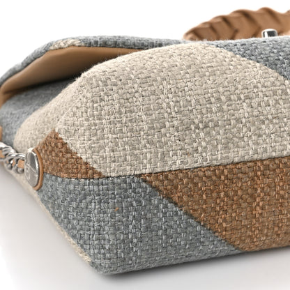 Chanel Canvas Woven Braided With Style Flap Multicolor 7 of 8