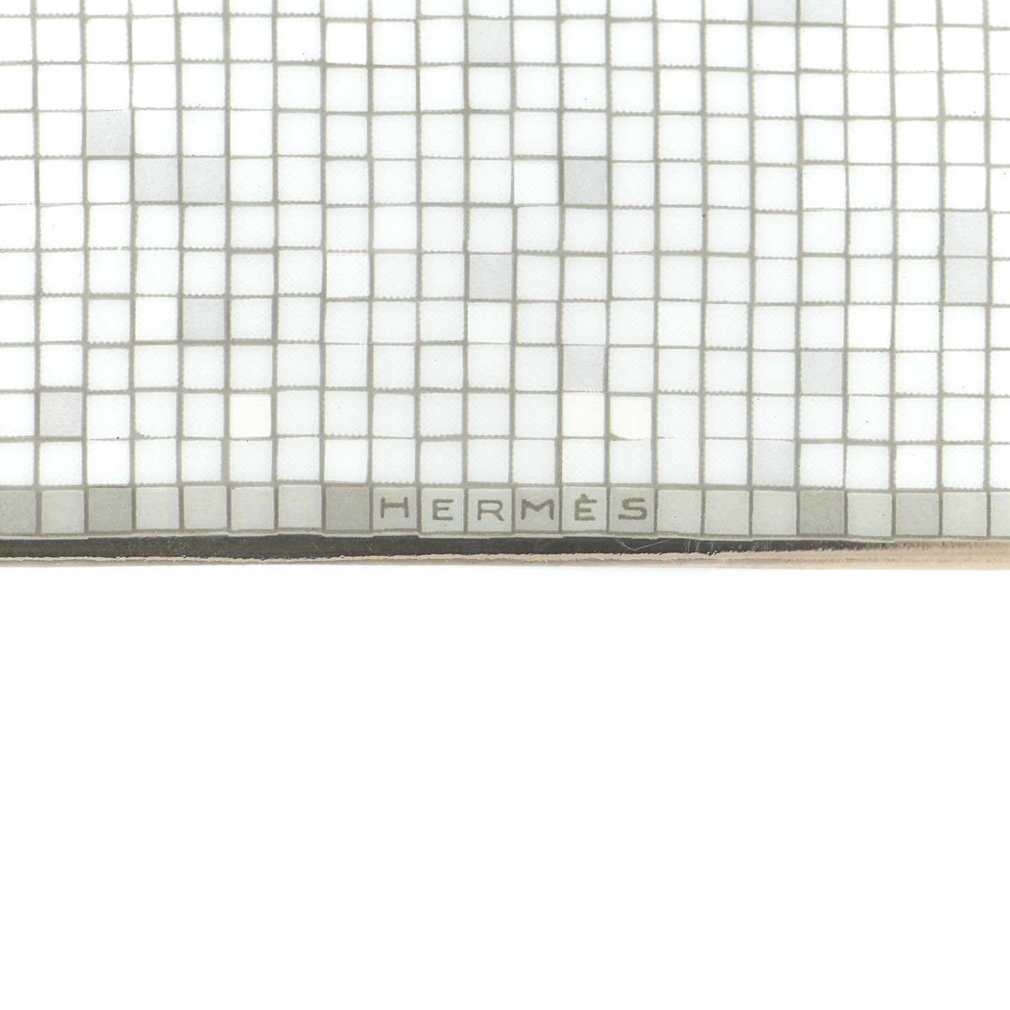 Porcelain Mosaique Au 24 Platinum Square Plate N°3