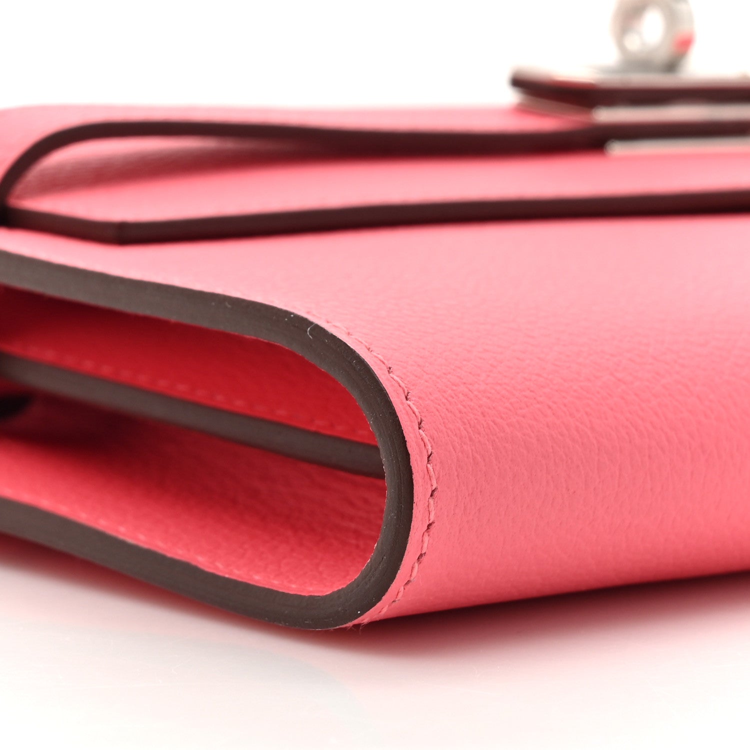 Hermes Evercolor Kelly To Go Wallet Rose Azalee 10 of 10