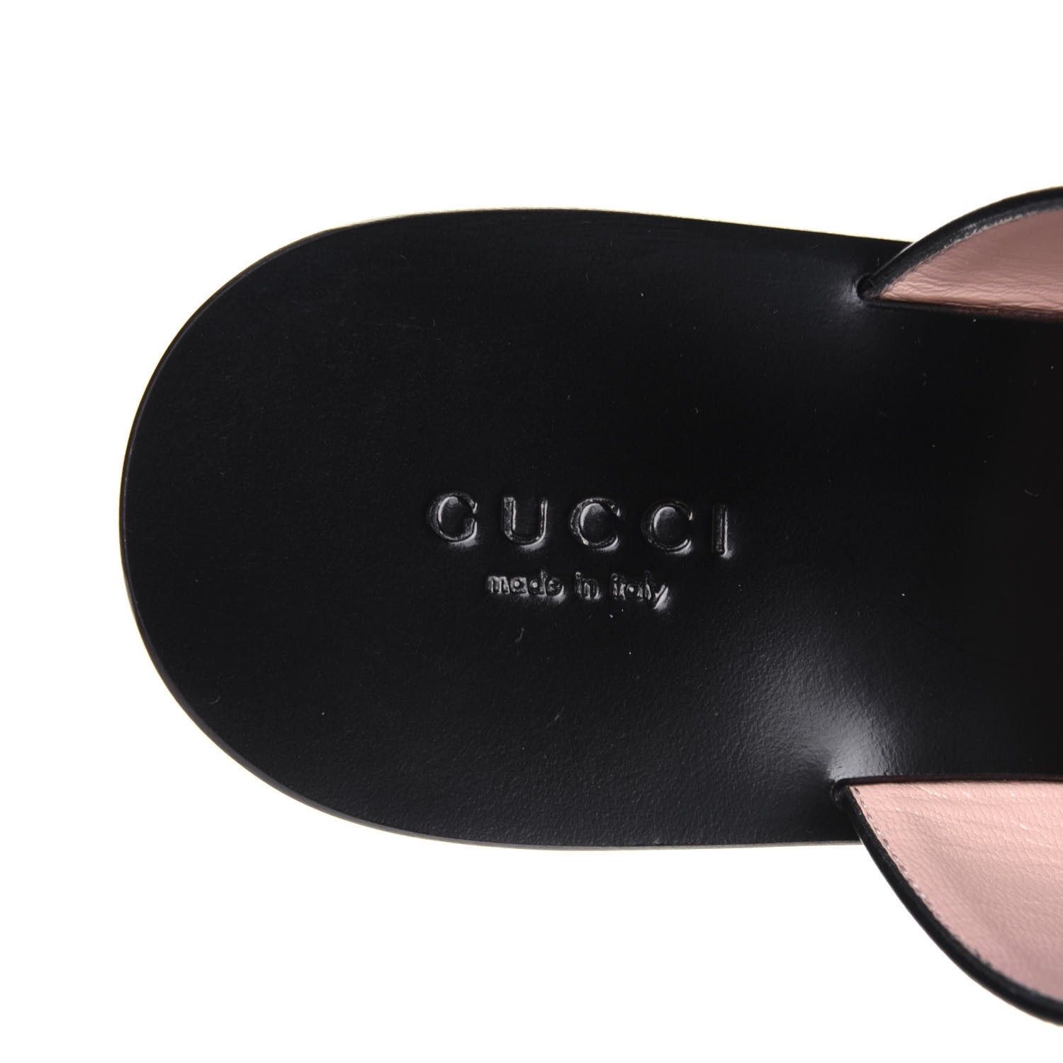Gucci Calfskin GG Marmont Thong Sandals 38 Black 7 of 15