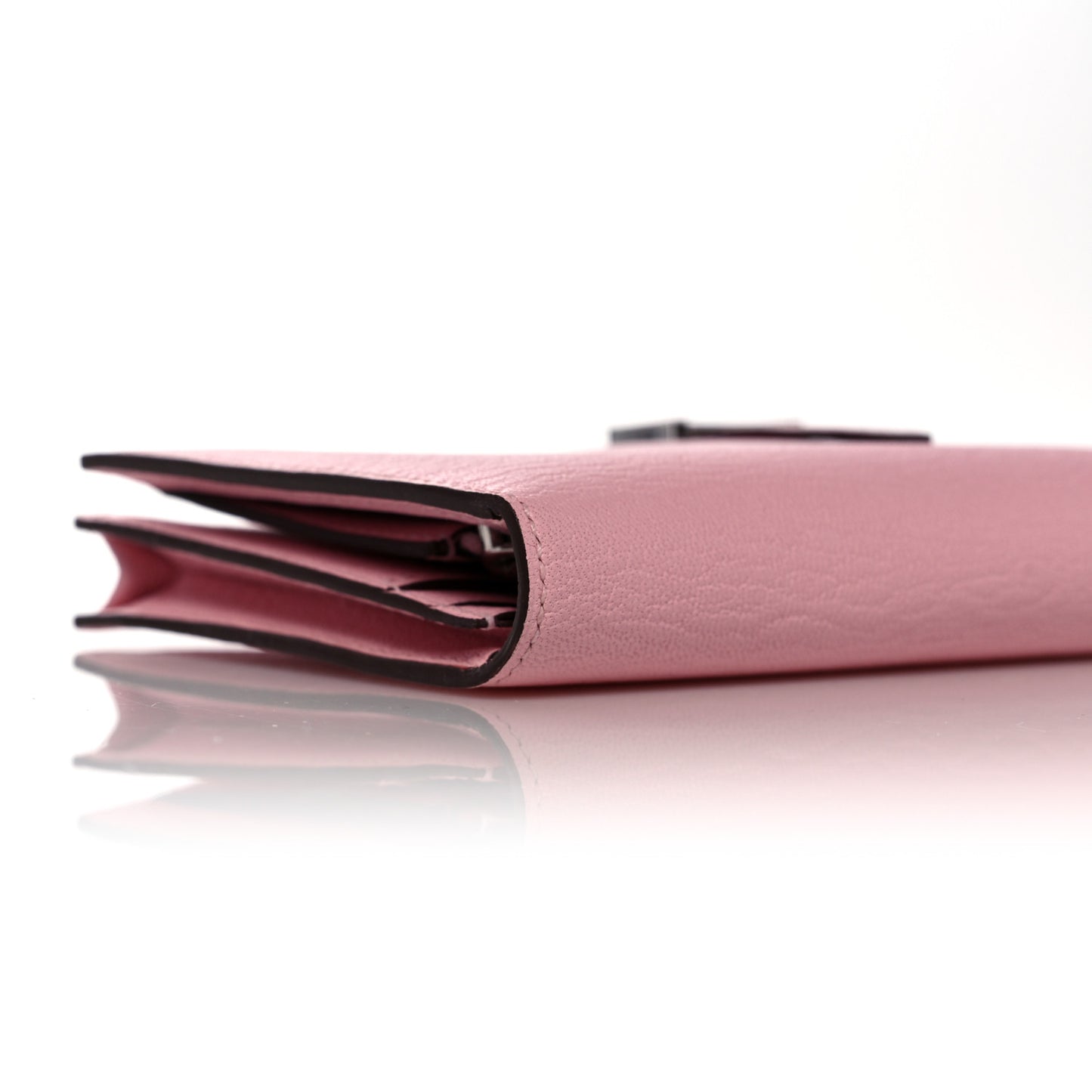 Chevre Mysore Bearn Gusset Wallet Rose Sakura