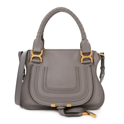 Chloe Calfskin Small Marcie Satchel Cashmere Grey 1 of 11